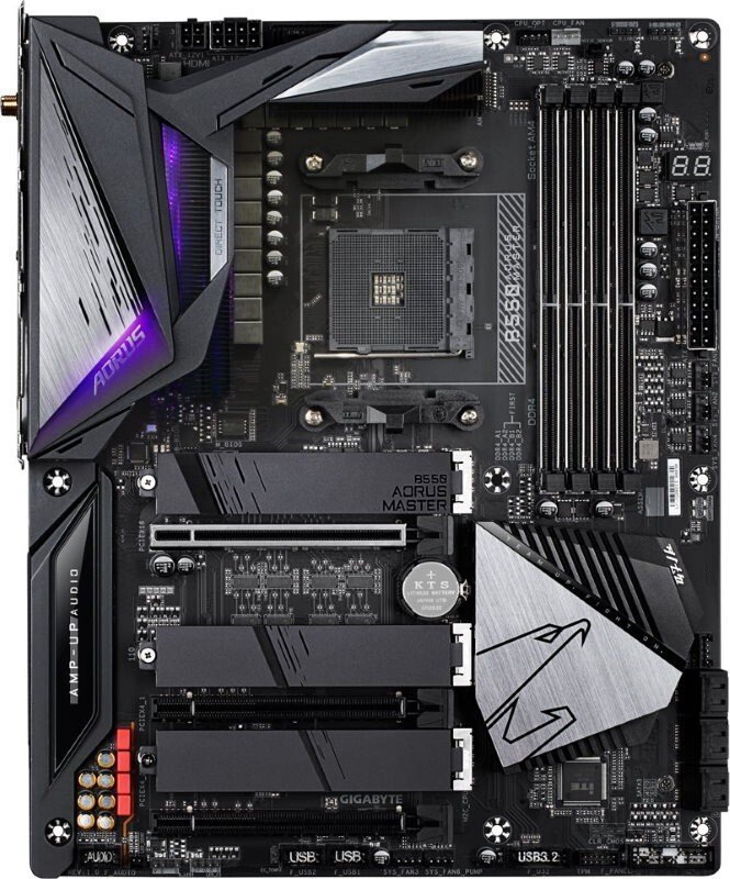 

Материнская плата GIGABYTE B550 AORUS MASTER sAM4 B550 4xDDR4 HDMI M.2 802.11ax+BT5.0 Type-C ATX