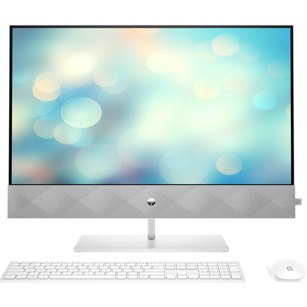 

ПК-моноблок HP Pavilion 27FHD/Intel i3-10300T/8/1000/int/kbm/DOS/White