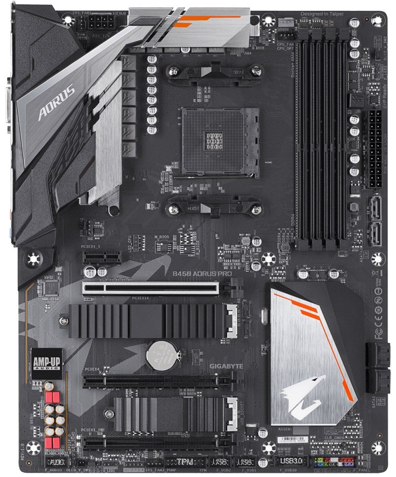 

Материнская плата GIGABYTE B450_AORUS_PRO sAM4 B450 4xDDR4 HDMI-DVI ATX
