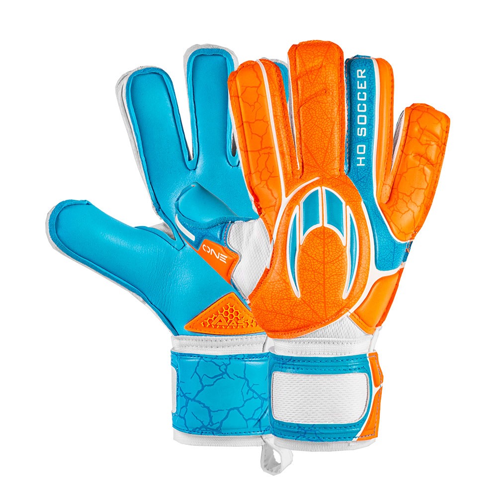 

Вратарские перчатки HO SOCCER ONE FLAT NEON BLUE, размер 8