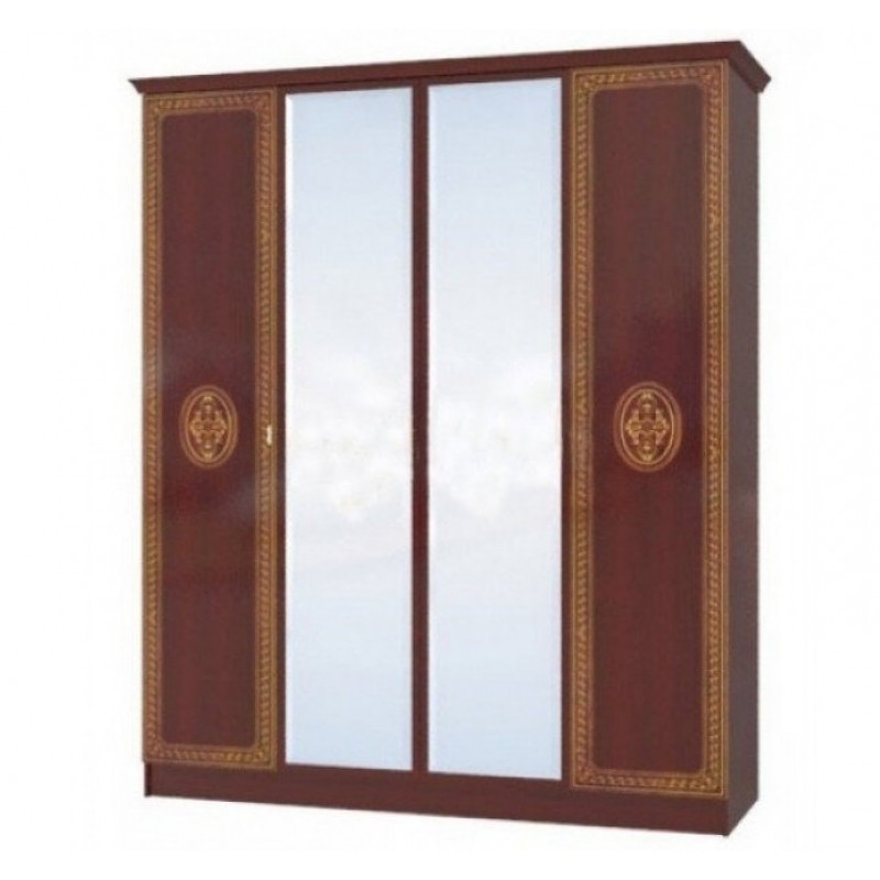 

Шкаф распашной Світ Меблів Флоренция 4Д каштан коричневый четырехдверный