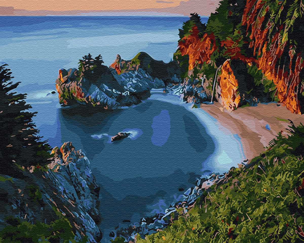 

Картина по номерам - Морской залив Brushme 40*50 см. (GX29402)
