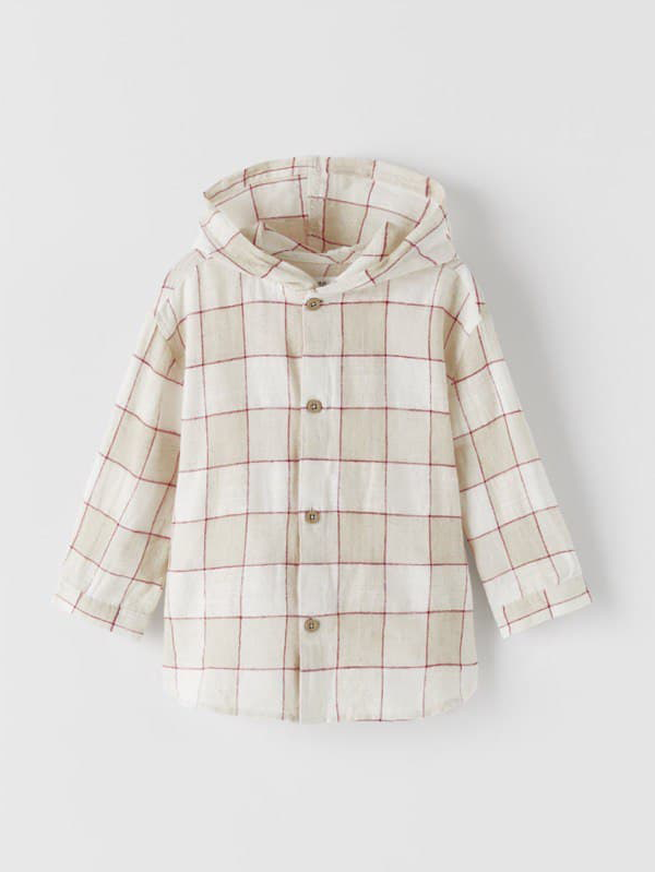 

Рубашка Zara 4-5 лет 110 см Песочный (ZR-00035)