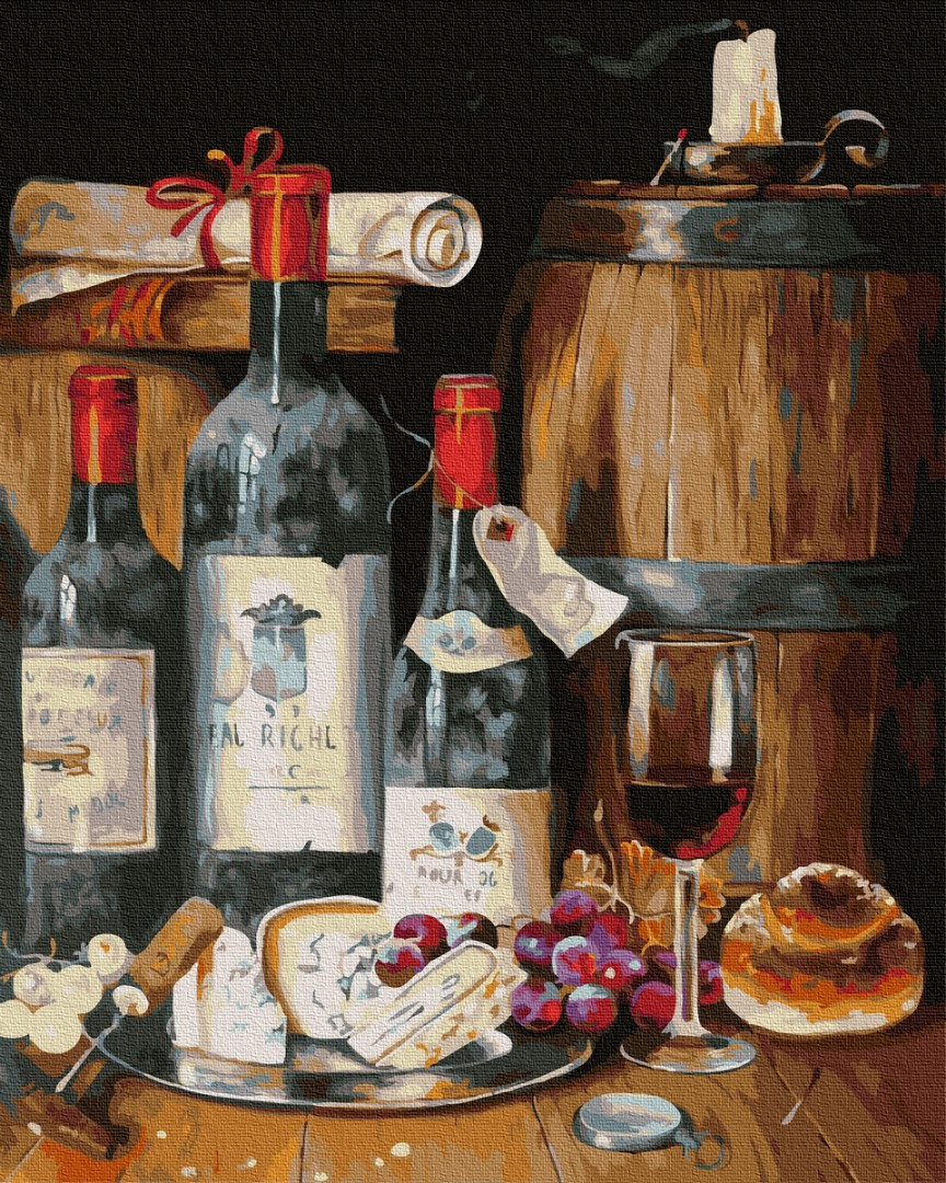 

Картина по номерам - Выдержанное вино Brushme 40*50см. (GX35508)