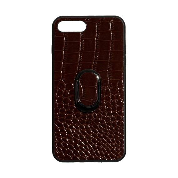 

Чехол Genuine Leather Croco для Apple iPhone 8 Plus (Коричневый)