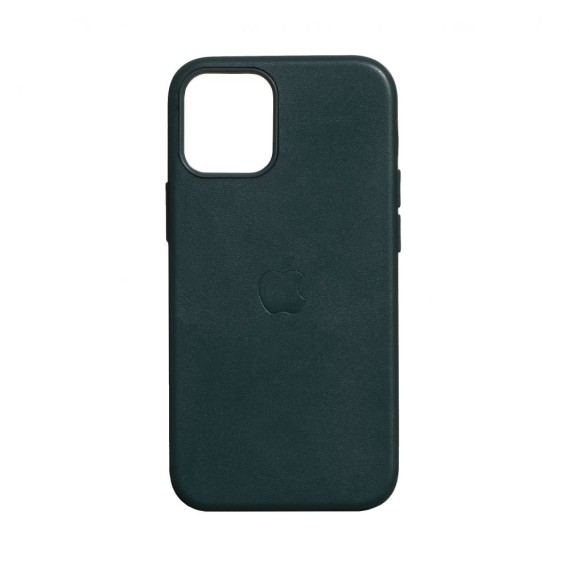 

Чехол MagSafe Leather Case Full Size для Apple iPhone 12 / 12 Pro (Темно-зеленый)