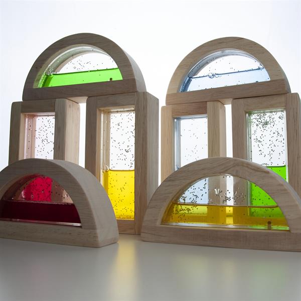 

Игровой набор блоков Guidecraft Block Play Цветная вода, 14 см, 8 шт. (G3013)