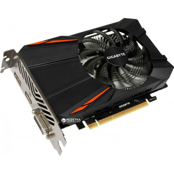 

Gigabyte PCI-Ex GeForce GTX 1050 TI D5 4GB GDDR5 (128bit) (1290/7008) (DVI, HDMI, DisplayPort) (GV-N105TD5-4GD)