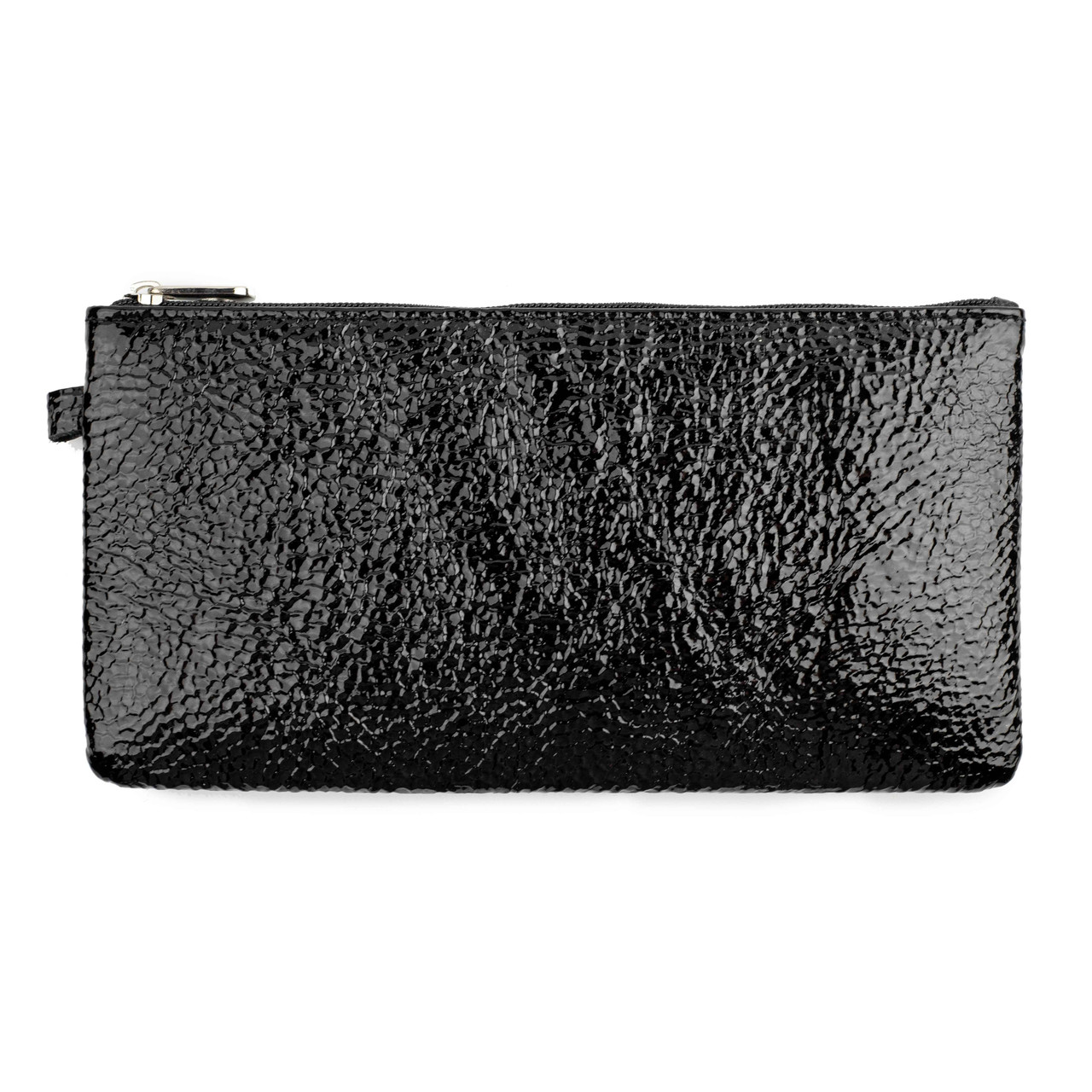 

Кошелёк-клатч женский натуральная лаковая кожа ALORI, черный ВА-02-6 Black