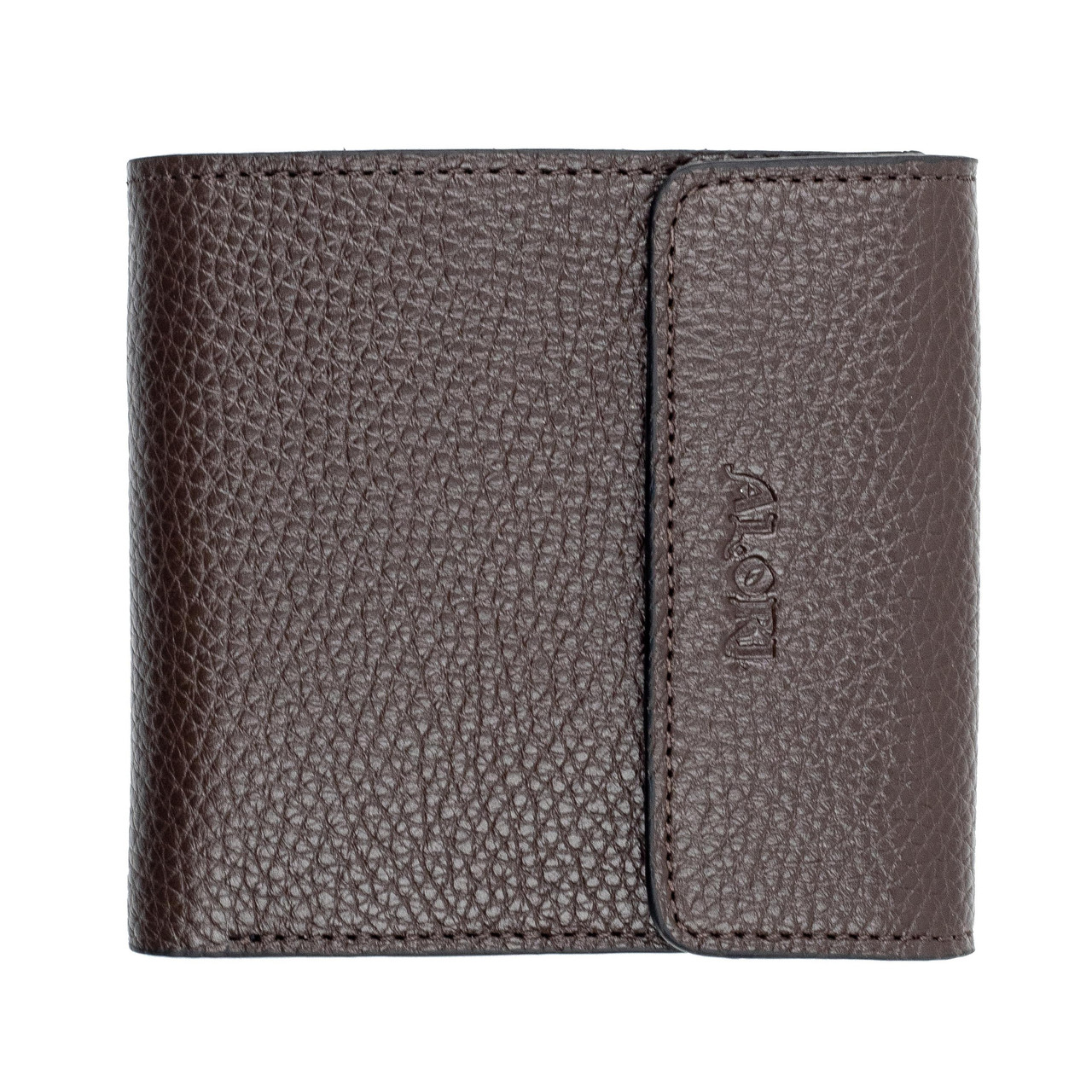 

Кошелёк-мини унисекс натуральная кожа ALORI, коричневый MA-01-0 Brown