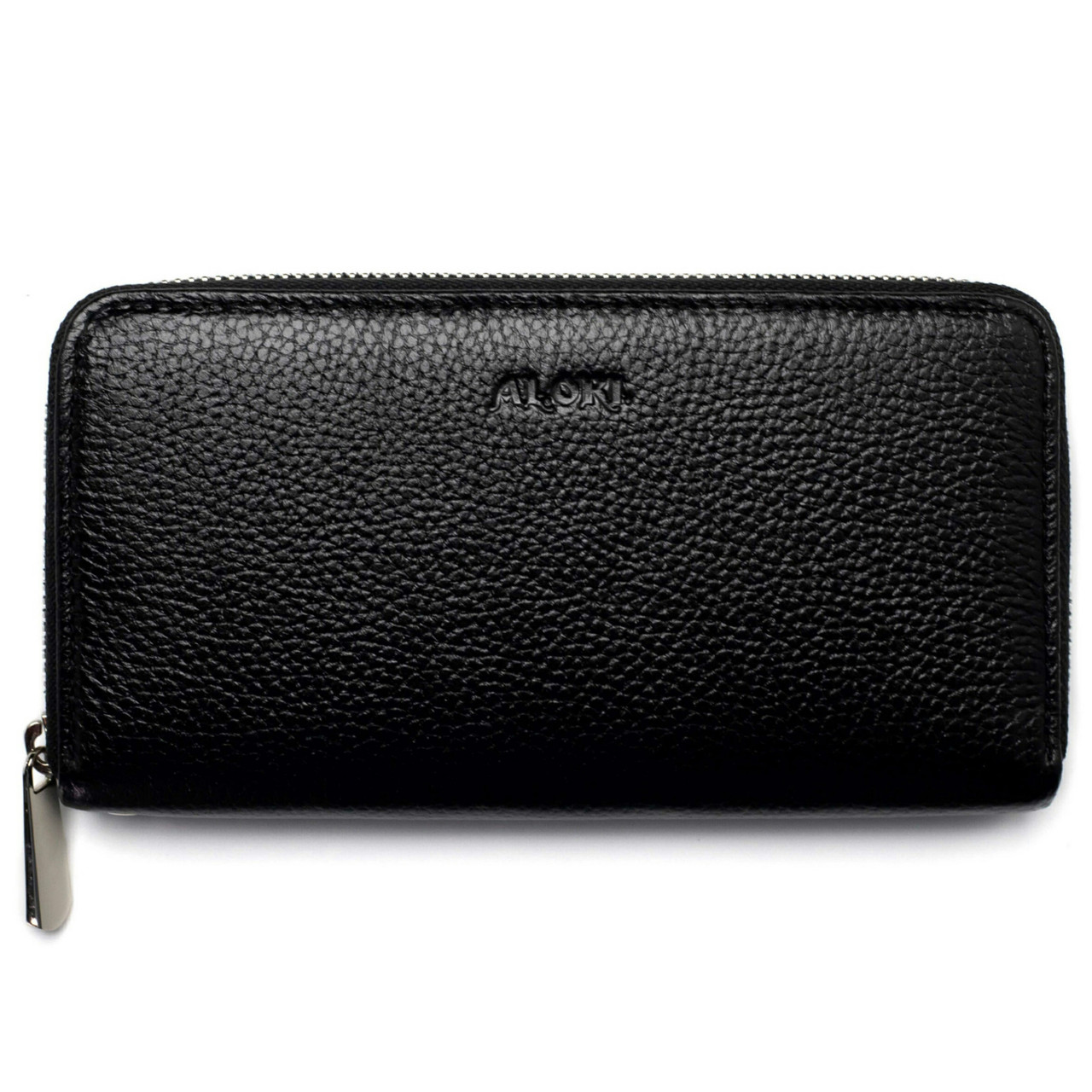 

Кошелёк натуральная кожа унисекс ALORI, чёрный МО-01-0 Black