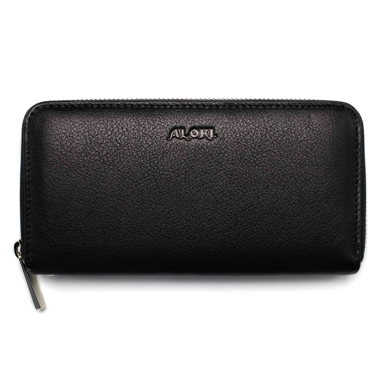 

Кошелёк кожаный унисекс ALORI, черный МО-01-1 Black