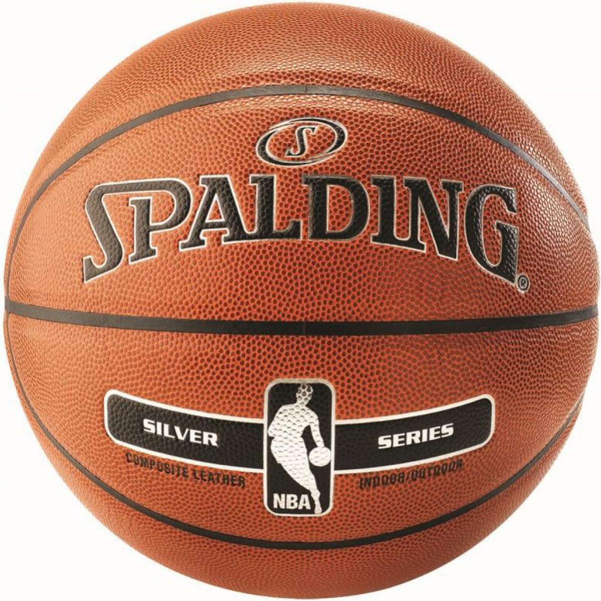 

Мяч баскетбольный Spalding NBA Silver IN/OUT Size 7