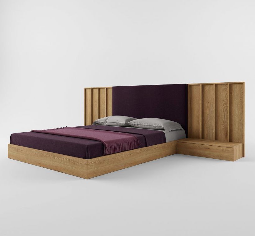 

Двуспальная кровать Skandi Wood SWB033 Брикин 180 x 200 см Ясень (Дерево масив Ясень) С подъемным механизмом