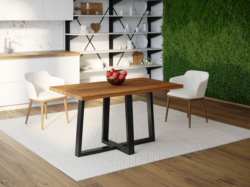 

Обеденный стол Skandi Wood SW058 Пирр 135 х 80 х 75 см МДФ+Шпон Дуб Коричневый