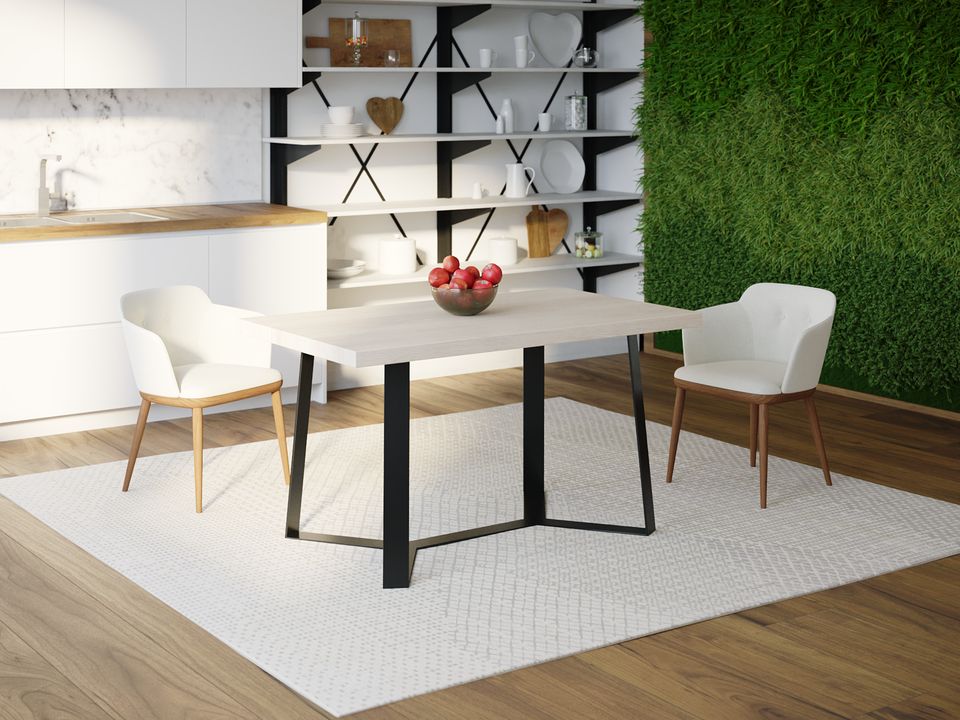 

Обеденный стол Skandi Wood SW046 Джорджия 200 х 80 х 75 см МДФ+Шпон Дуб Белый