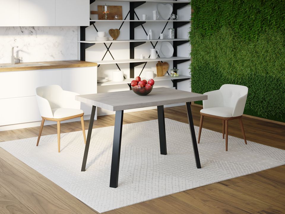 

Обеденный стол Skandi Wood SW074 Линкольн 150 х 80 х 75 см МДФ+Шпон Дуб Серый