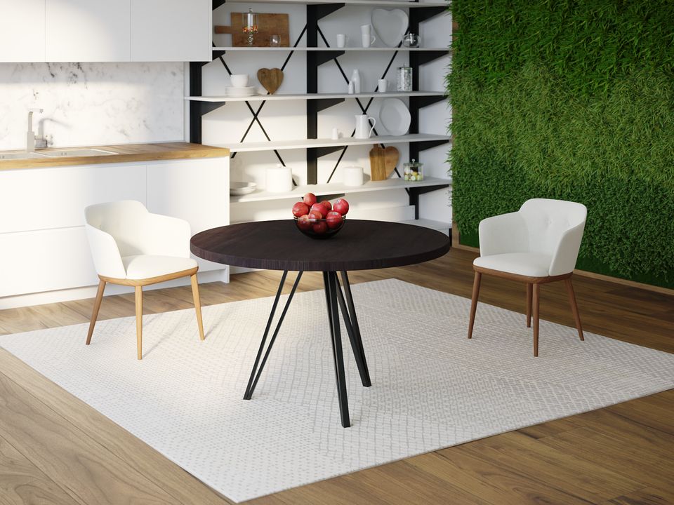 

Обеденный стол Skandi Wood SW068 Мэриленд Круглый ⌀ 130 см МДФ+Шпон Дуб Венге