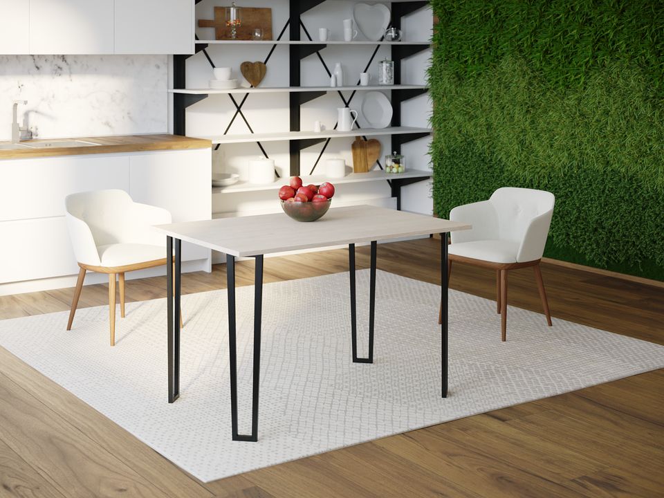 

Обеденный стол Skandi Wood SW041 Вермонт 120 х 80 х 75 см МДФ+Шпон Дуб Белый