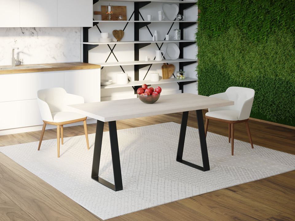 

Обеденный стол Skandi Wood SW088 Провиденс 135 х 80 х 75 см МДФ+Шпон Дуб Белый
