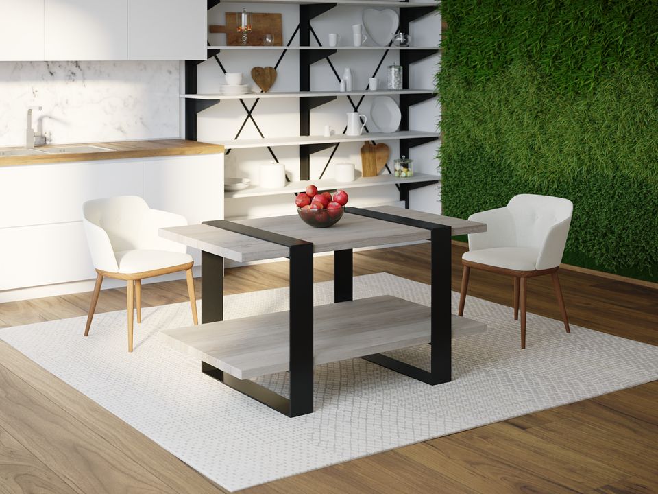

Обеденный стол Skandi Wood SW081 Конкорд 200 х 80 х 75 см МДФ+Шпон Дуб Серый