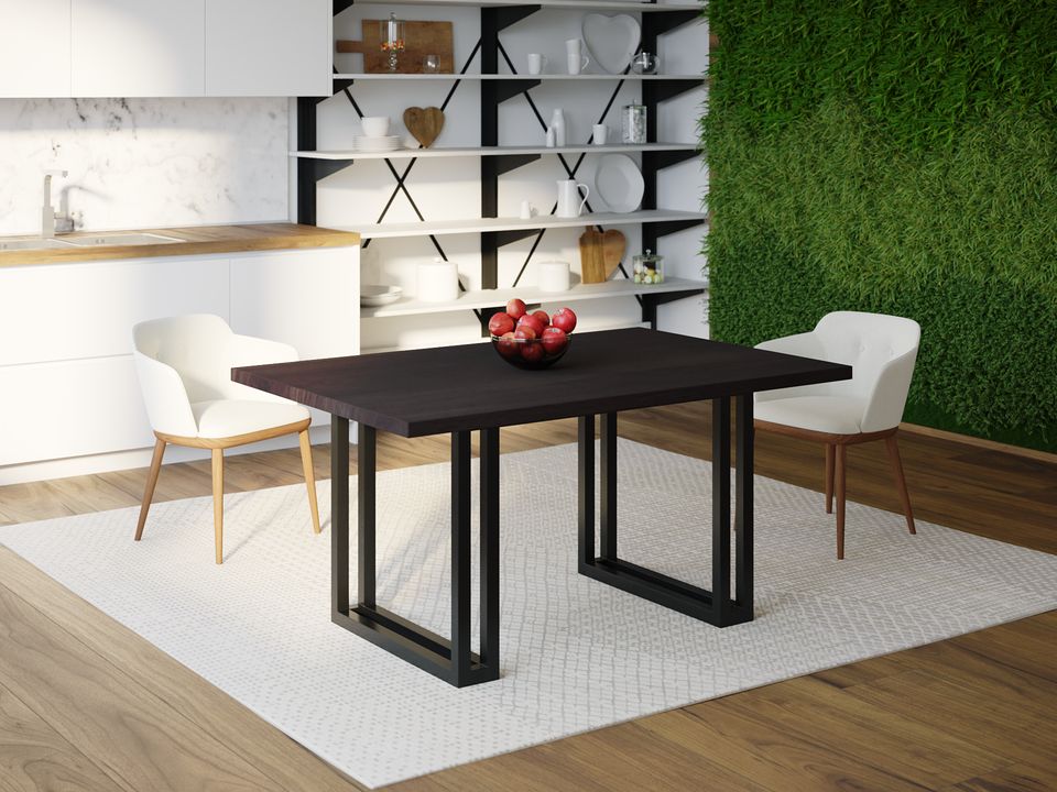 

Обеденный стол Skandi Wood SW075 Хелена 120 х 80 х 75 см МДФ+Шпон Дуб Венге