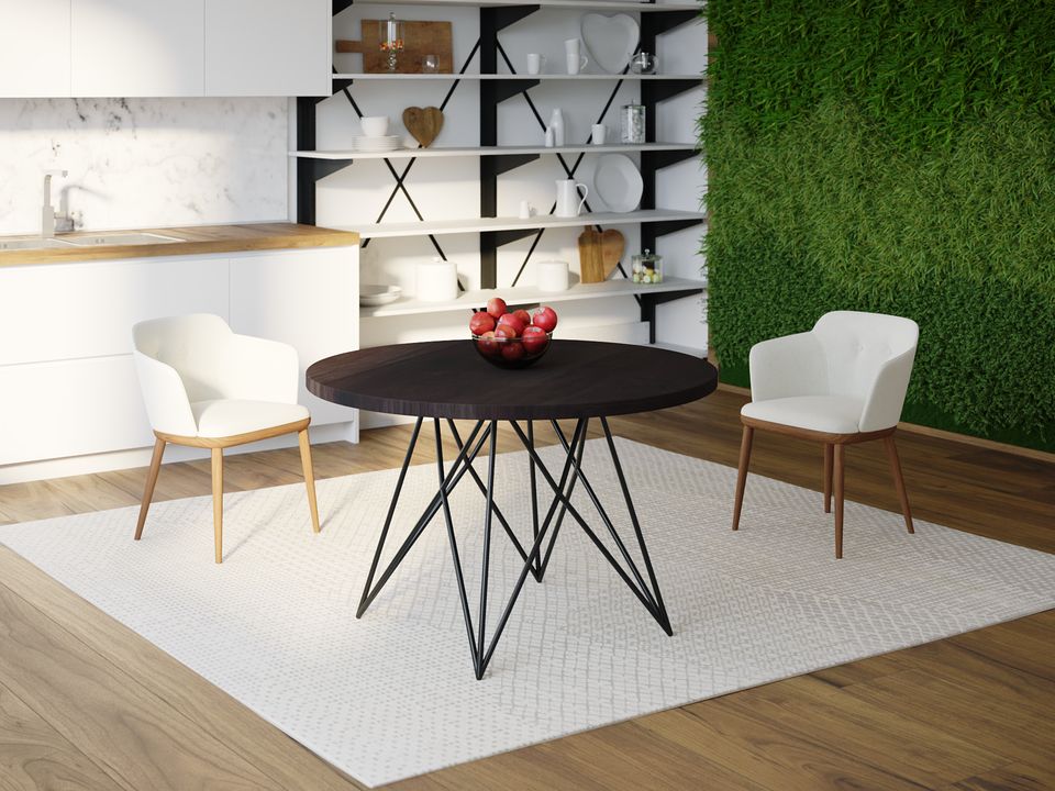 

Обеденный стол Skandi Wood SW089 Теннесси Круглый ⌀ 150 см МДФ+Шпон Дуб Венге