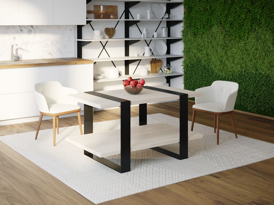 

Обеденный стол Skandi Wood SW081 Конкорд 200 х 80 х 75 см МДФ+Шпон Дуб Белый