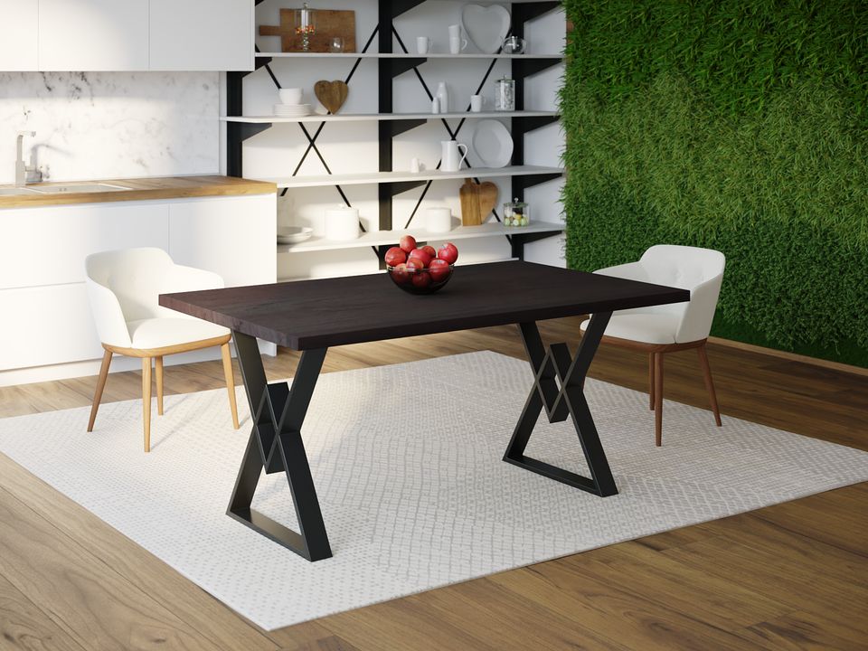 

Обеденный стол Skandi Wood SW095 Таллахасси 200 х 80 х 75 см МДФ+Шпон Дуб Венге