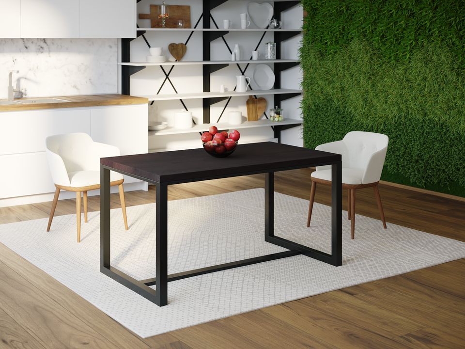 

Обеденный стол Skandi Wood SW104 Довер 200 х 80 х 75 см МДФ+Шпон Дуб Венге