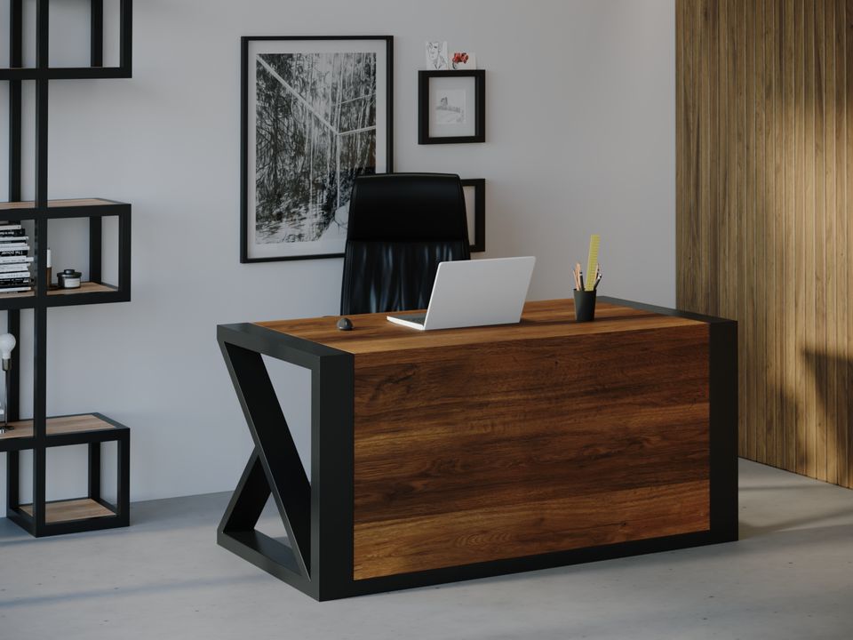 

Компьютерный стол Skandi Wood SW115 Оклахома 120 х 80 х 75 см МДФ+Шпон Дуб Коричневый