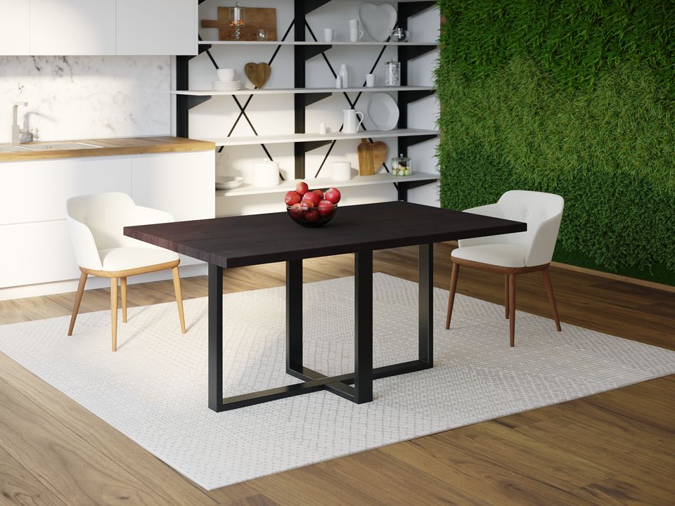 

Обеденный стол Skandi Wood SW099 Роли 180 х 80 х 75 см МДФ+Шпон Дуб Венге