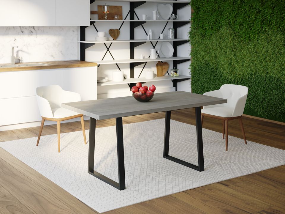 

Обеденный стол Skandi Wood SW073 Род-Айленд 120 х 80 х 75 см МДФ+Шпон Дуб Темно-Cерый