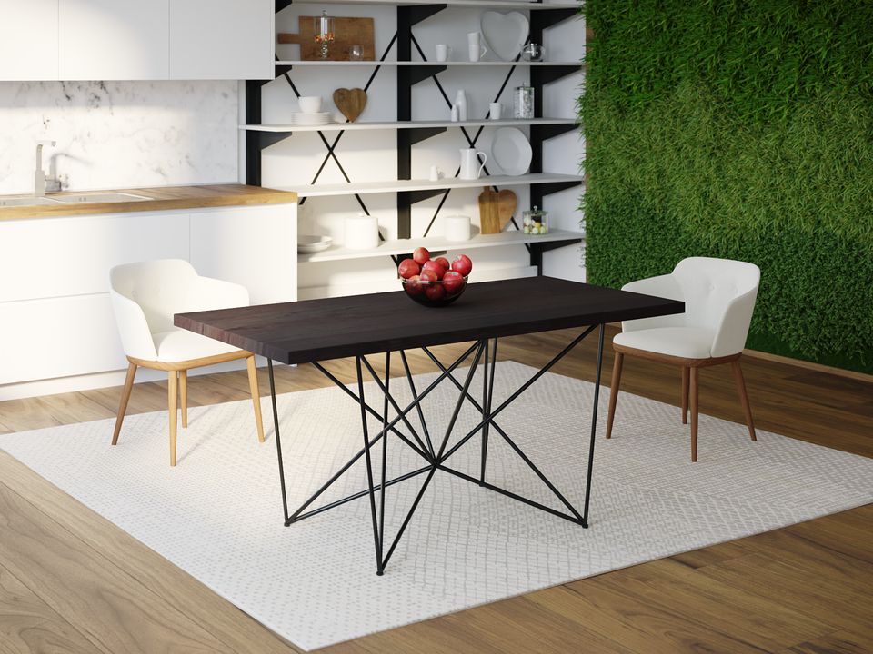 

Обеденный стол Skandi Wood SW078 Сейлем 120 х 80 х 75 см МДФ+Шпон Дуб Венге
