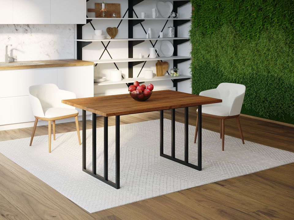 

Обеденный стол Skandi Wood SW101 Атланта 120 х 80 х 75 см МДФ+Шпон Дуб Коричневый