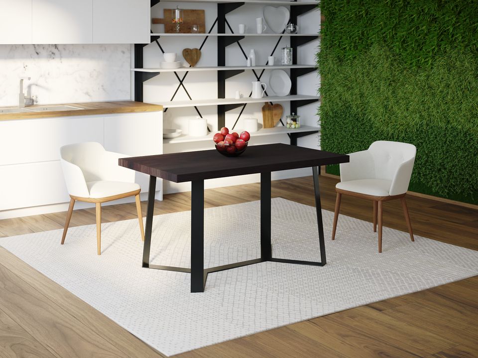 

Обеденный стол Skandi Wood SW046 Джорджия 150 х 80 х 75 см МДФ+Шпон Дуб Венге
