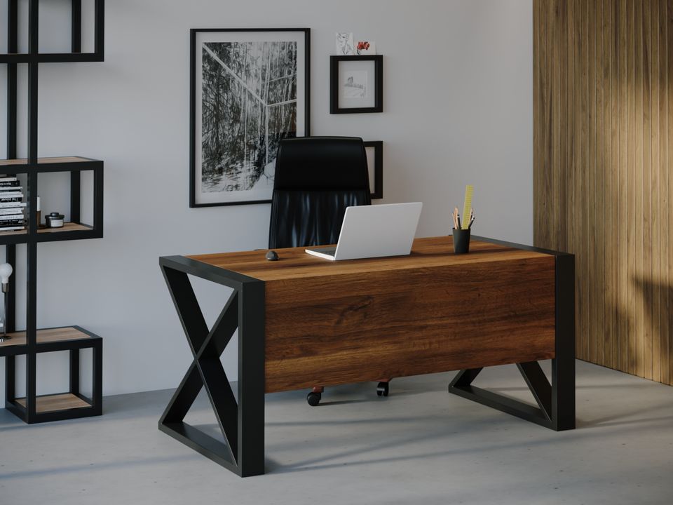 

Компьютерный стол Skandi Wood SW109 Миннесота 180 х 80 х 75 см МДФ+Шпон Дуб Коричневый