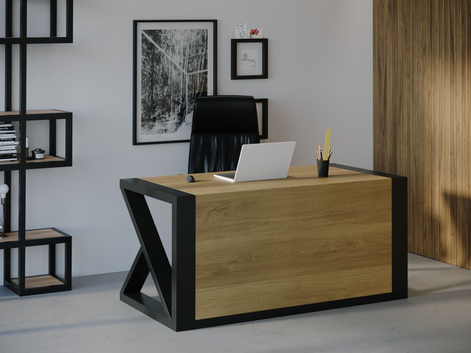 

Компьютерный стол Skandi Wood SW115 Оклахома 135 х 80 х 75 см МДФ+Шпон Дуб Натуральный
