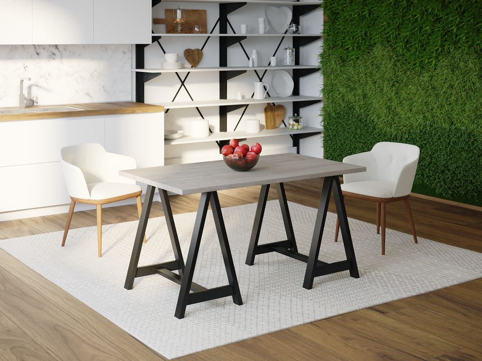 

Обеденный стол Skandi Wood SW060 Джерси 150 х 80 х 75 см МДФ+Шпон Дуб Серый