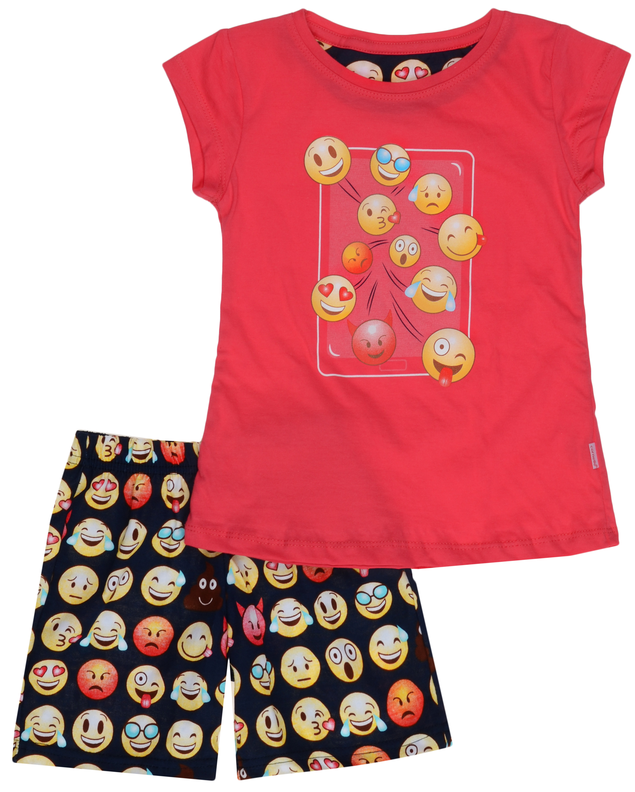 

Пижама (футболка + шорты) Cornette 787-19/64 Emoticon 98-104 см Розово-синяя