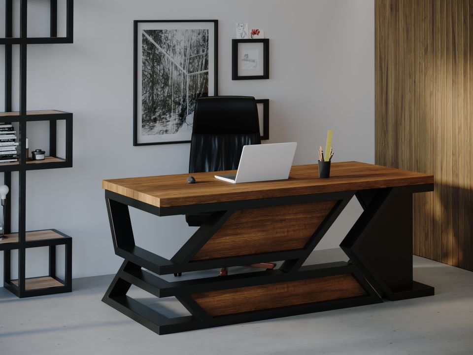 

Компьютерный стол Skandi Wood SW114 Виргиния 150 х 80 х 75 см МДФ+Шпон Дуб Коричневый