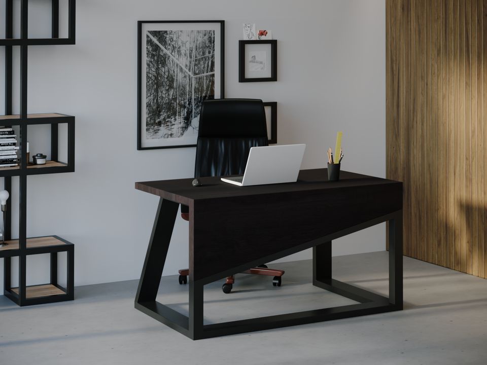 

Компьютерный стол Skandi Wood SW092 Аризона 120 х 80 х 75 см МДФ+Шпон Дуб Венге