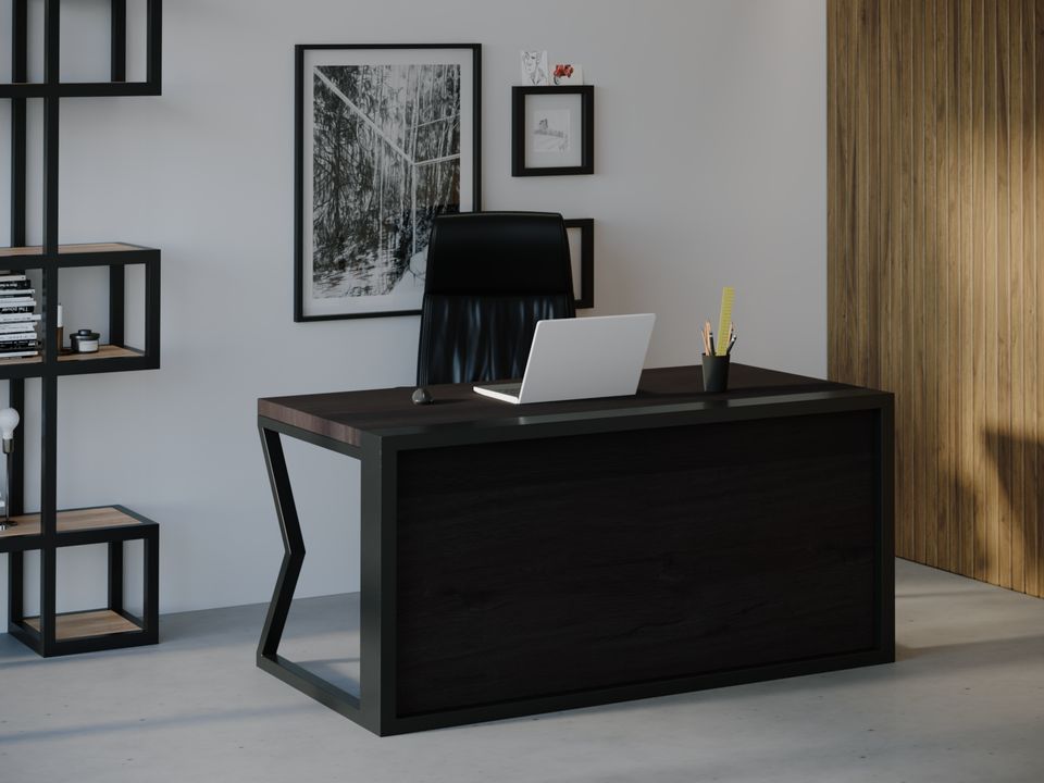 

Компьютерный стол Skandi Wood SW111 Миссури 180 х 80 х 75 см МДФ+Шпон Дуб Венге