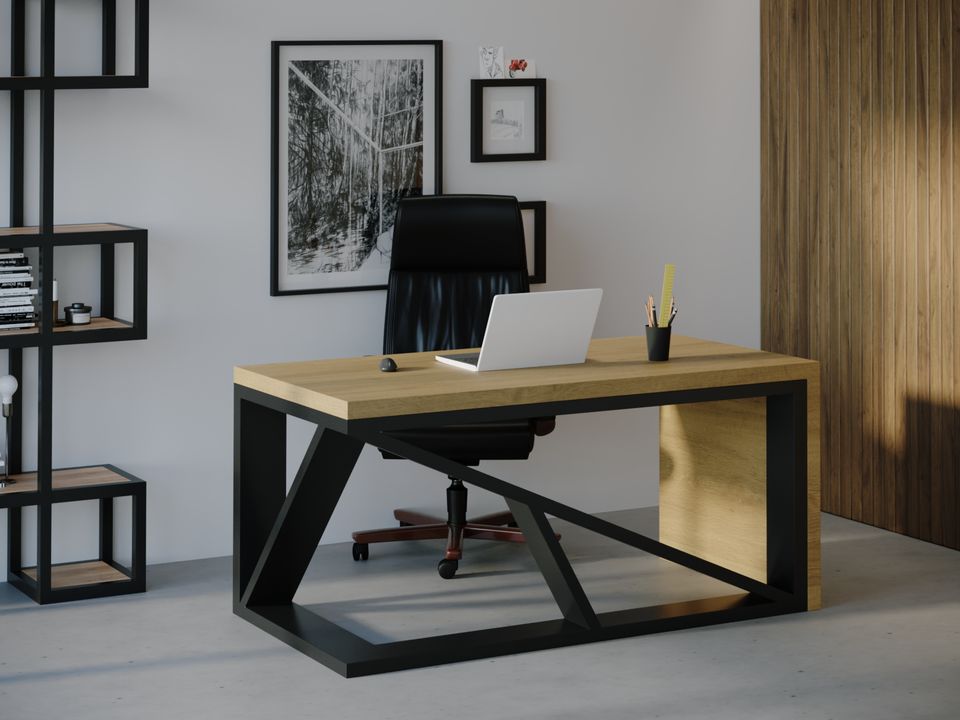 

Компьютерный стол Skandi Wood SW107 Индиана 150 х 80 х 75 см МДФ+Шпон Дуб Натуральный