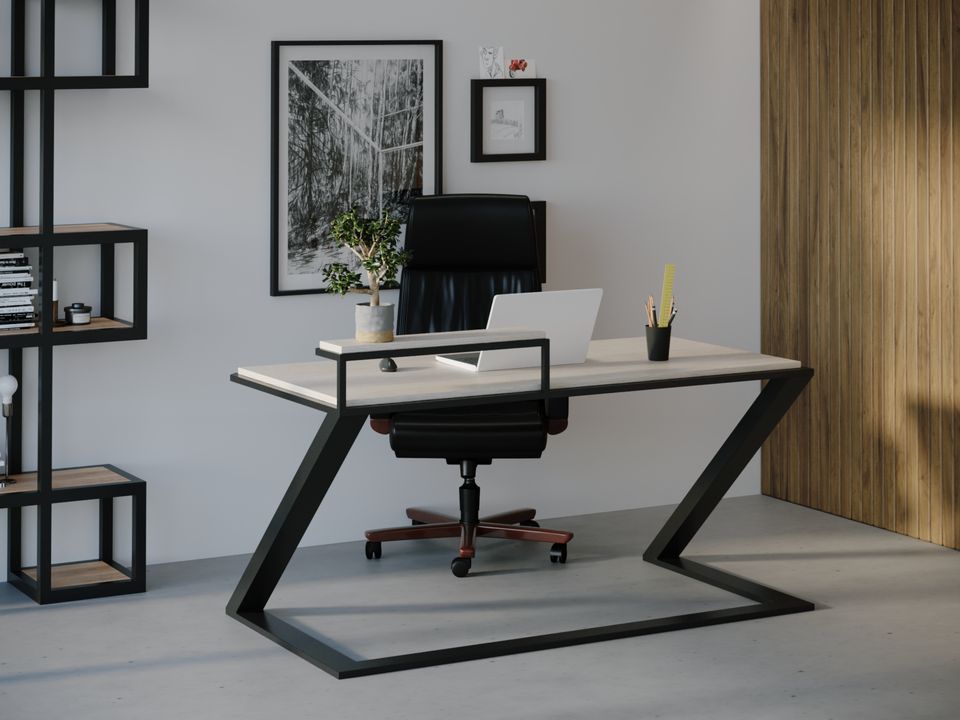 

Компьютерный стол Skandi Wood SW102 Трентон 200 х 80 х 75 см МДФ+Шпон Дуб Белый