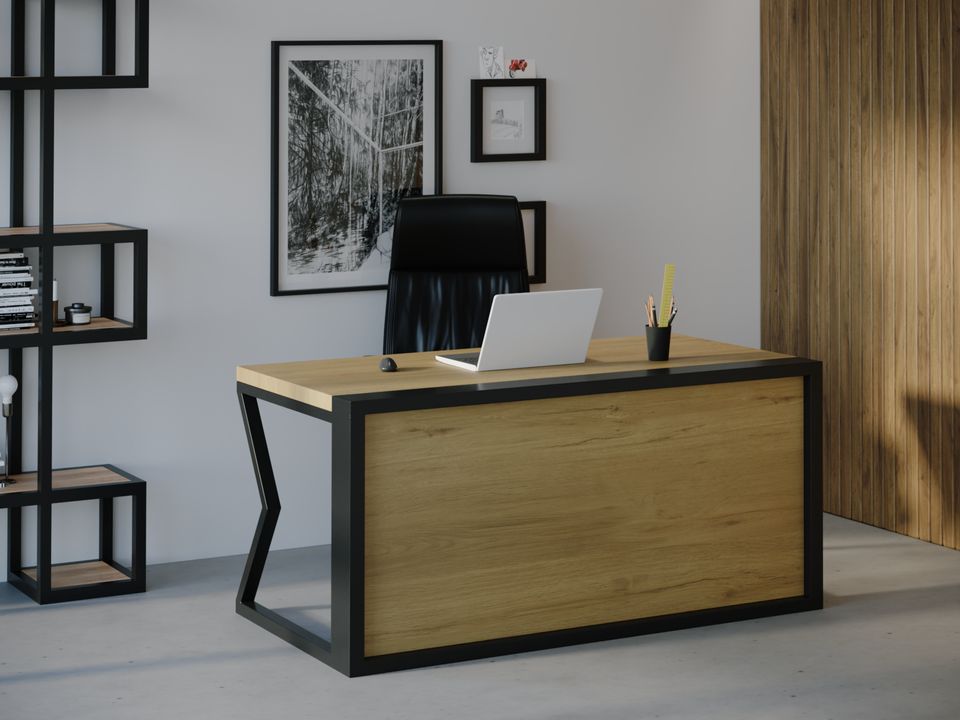 

Компьютерный стол Skandi Wood SW111 Миссури 180 х 80 х 75 см МДФ+Шпон Дуб Серый (SW11118875GrOMDF)