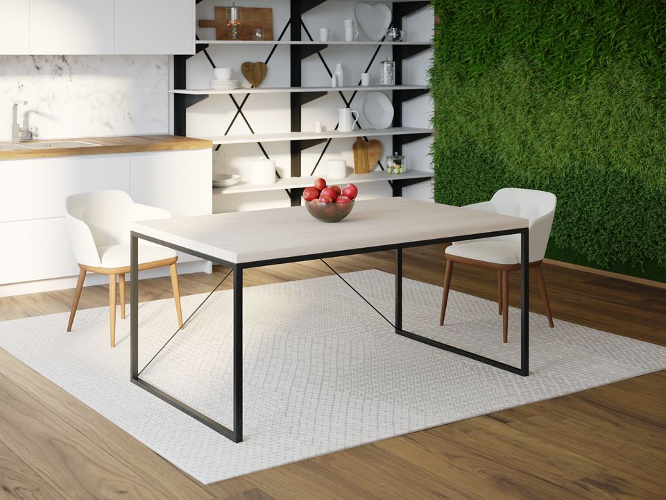 

Компьютерный стол Skandi Wood SW098 Остин 180 х 80 х 75 см Массив Ясень Белый