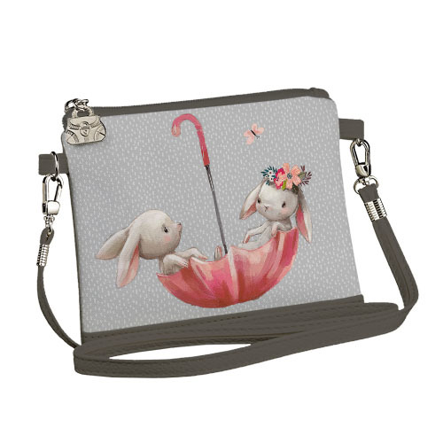 

Сумка для девочки Little fairy Presentville Best friend зайчата в зонтике 18x14 см