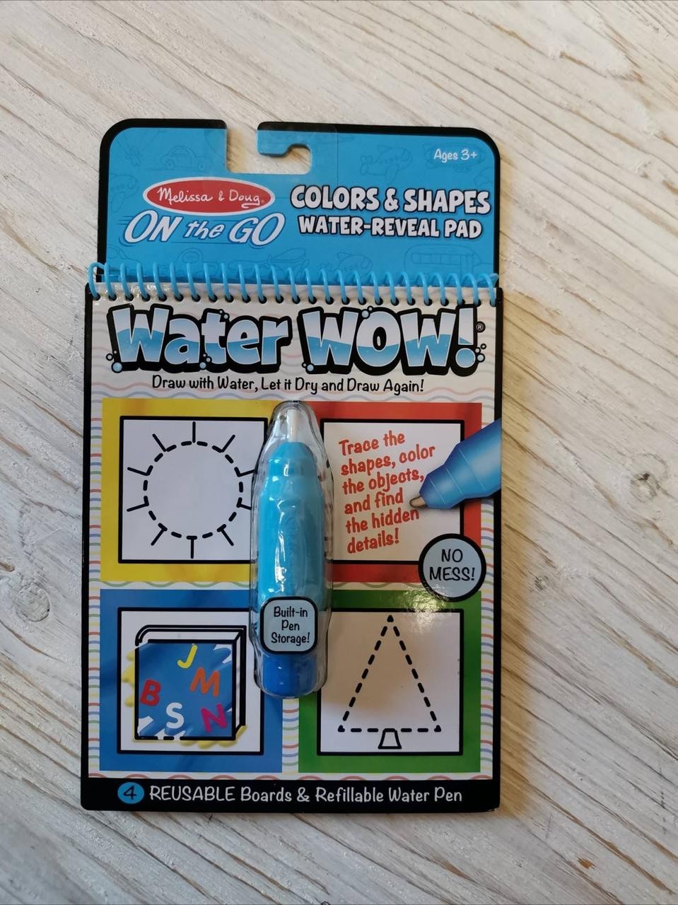 

Волшебная водная раскраска цвета и фигуры Water Wow Farm Melissa&Doug