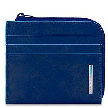 

Синяя кожаная кредитница Piquadro Blue Square